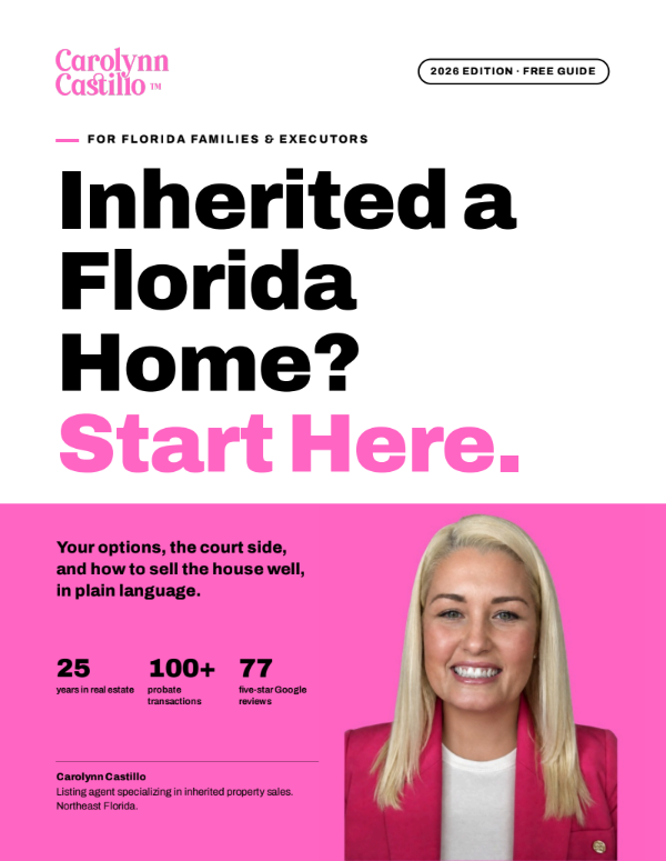 Cover of the free guide: Inherited a Florida Home? Start Here.